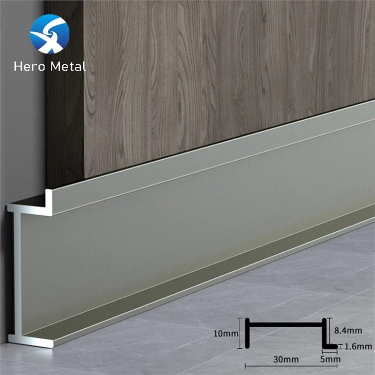 Sockelleiste aus Aluminium