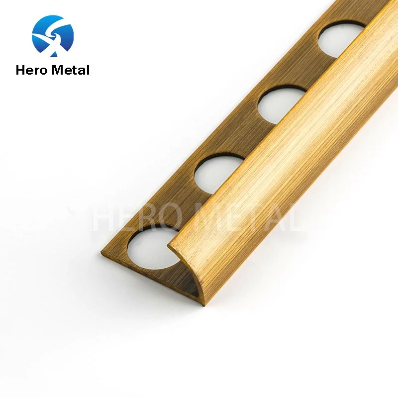Brass Round Decorative Porcelain Tile Trim